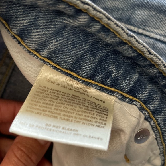 Eve Denim High Rise Wide Leg Charlotte Cotton Jeans - Made in USA - Picture 11 of 12